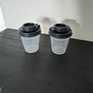 Tupperware mini salt and pepper shakers